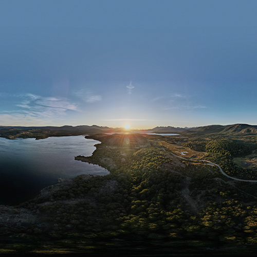 Atardecer en el lago